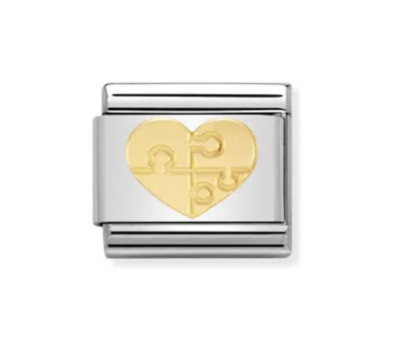 LOVE Heart Puzzle Gold