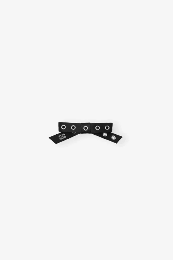 Eyelet Bow Barrete Satin