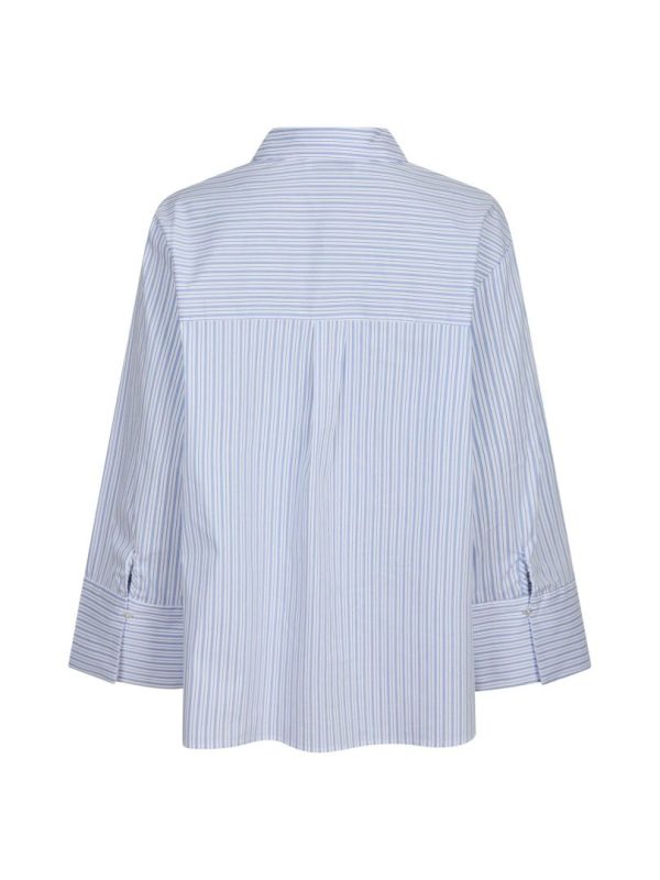 Dita Mini Stripe Shirt Light Blue - Bilde 2