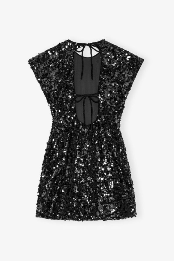 Velvet Sequins Mini Dress - Bilde 5