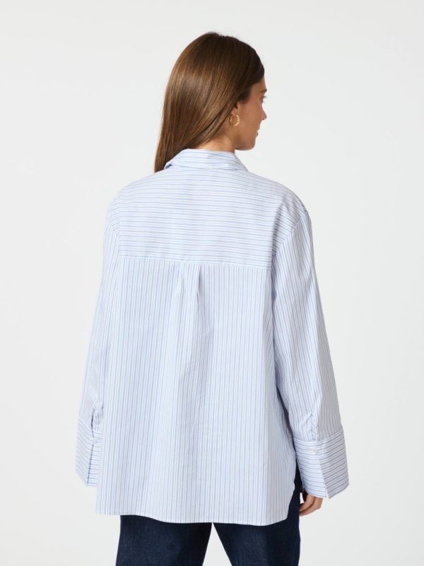 Dita Mini Stripe Shirt Light Blue - Bilde 4