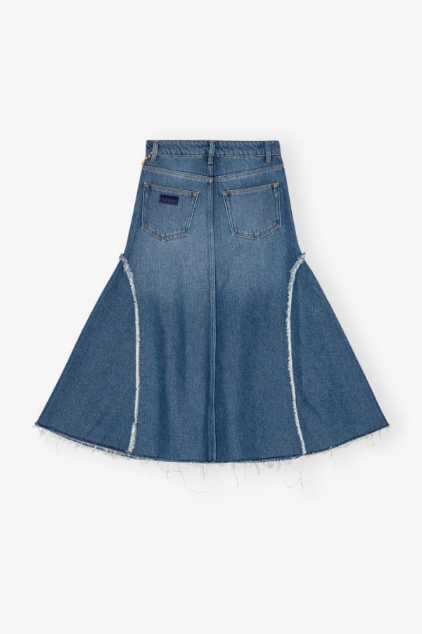 Heavy Denim Midi Skirt - Bilde 6