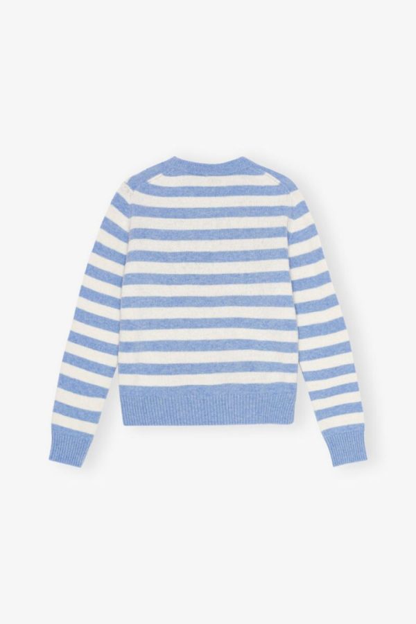 Strriped Graphic Wool Mix Cats Crewneck - Bilde 6